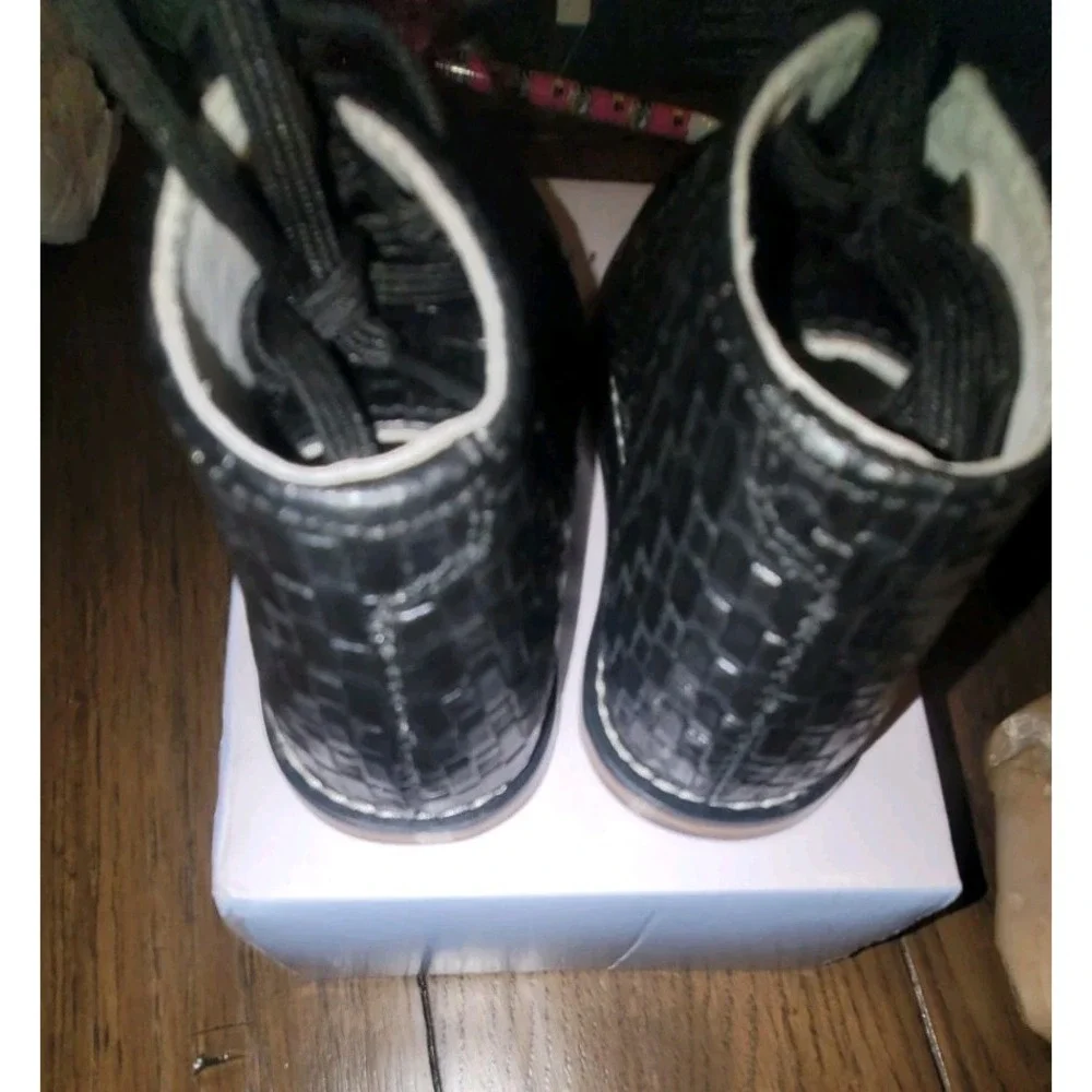 Josmo Walker Kids/Baby/Toddler Shoes All Leather‎ Black Size 3.5